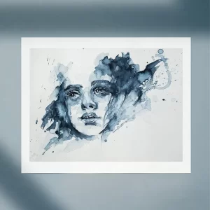 watercolor painting print
