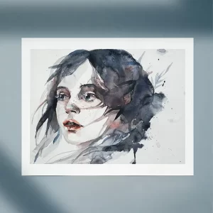 watercolor painting print