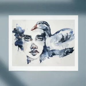 watercolor painting print