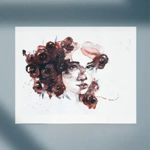 watercolor painting print